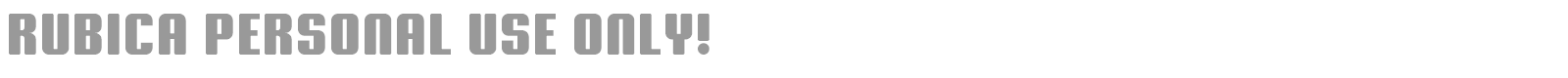 Rubica font preview